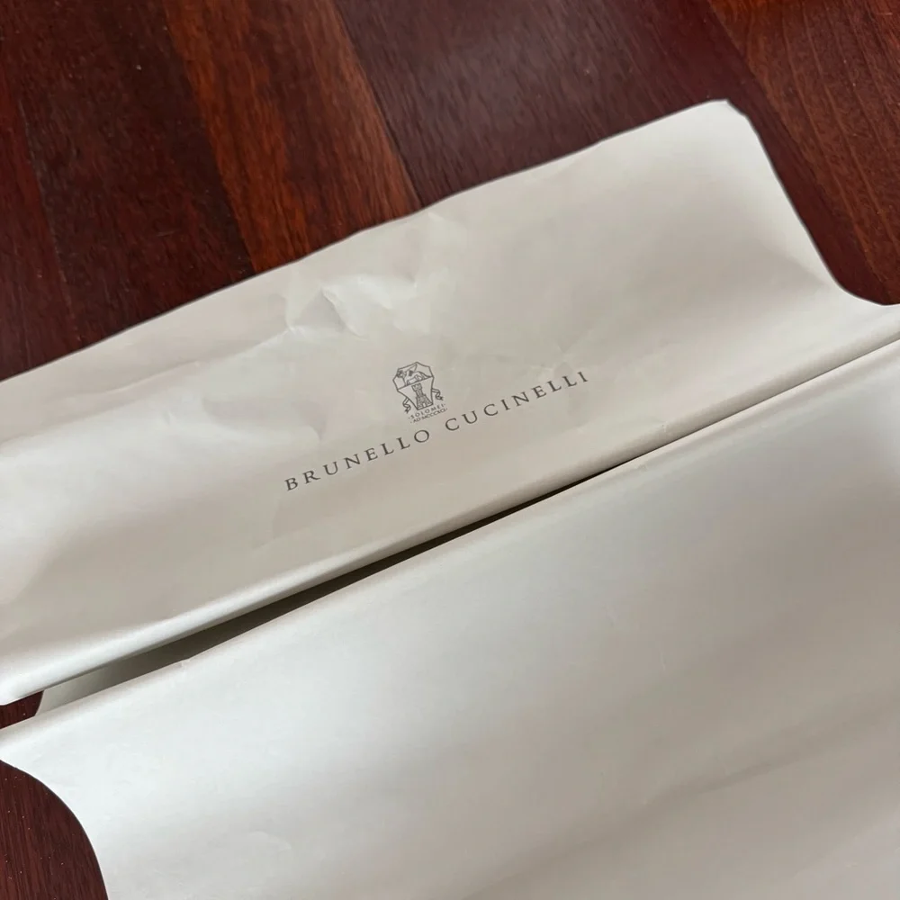 Brunello Cucinelli tissue paper with logo